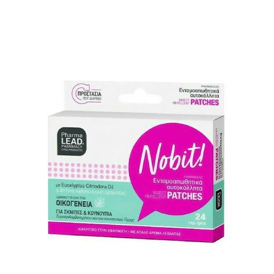 PHARMALEAD PHARMALEAD NOBIT Εντομοαπωθητικά Αυτοκόλλητα για Σκνίπες και Κουνούπια 24 τεμάχια