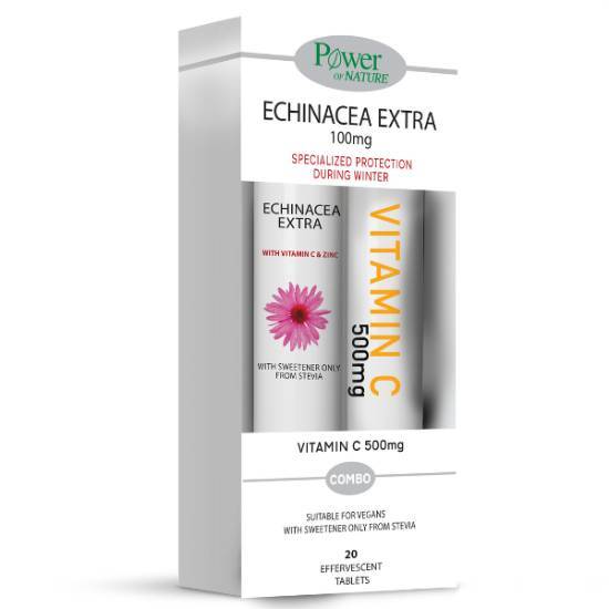 POWER HEALTH POWER HEALTH Echinacea Extra 24 Tαμπλέτες & Vitamin C 500mg 20 Ταμπλέτες