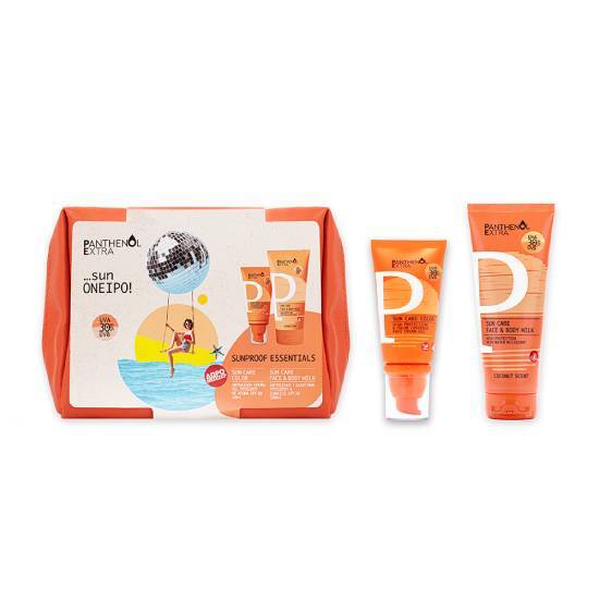 PANTHENOL MEDISEI Panthenol Extra Sunproof Essentials Αντηλιακή Κρέμα-Gel Προσώπου Με Χρώμα SPF30 50ml & Αντηλιακό Γαλάκτωμα Για Πρόσωπο & Σώμα SPF30 100ml