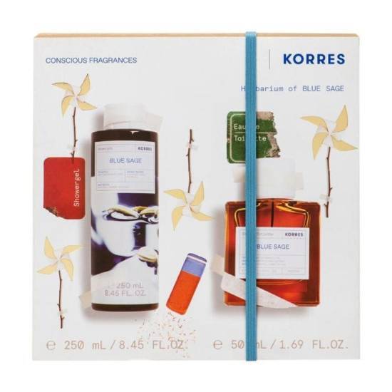 KORRES KORRES Blue Sage Ανδρικό Αφρόλουτρο 250ml & Blue Sage Eau De Toilette Ανδρικό Άρωμα 50ml