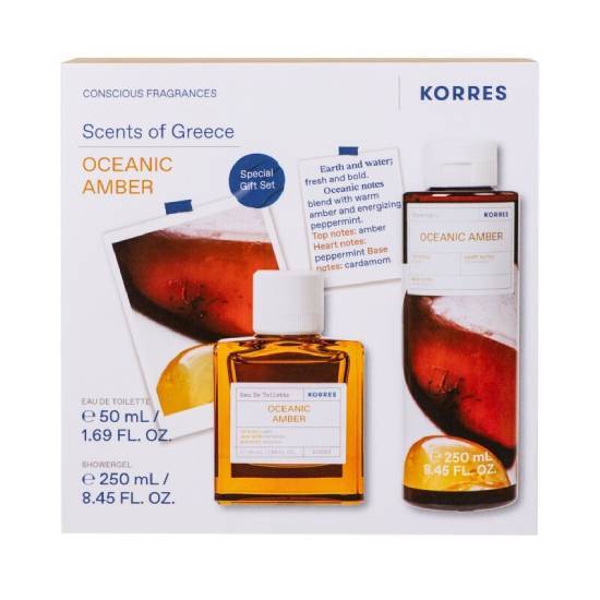 KORRES KORRES Oceanic Amber Αφρόλουτρο 250ml & Oceanic Amber Eau De Toilette 50ml