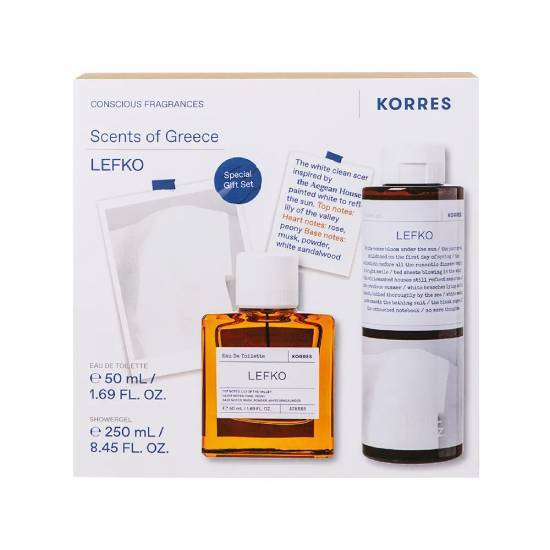 KORRES KORRES Lefko Αφρόλουτρο 250ml & Lefko Eau De Toilette 50ml