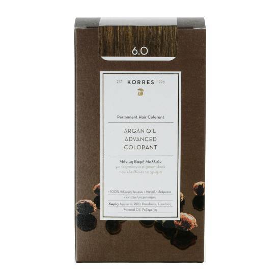KORRES KORRES Argan Oil Advanced Colorant 6.0 Ξανθό Σκούρο 50ml