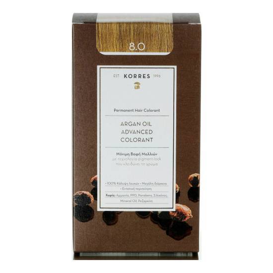 KORRES KORRES Argan Oil Advanced Colorant 8.0 Ξανθό Ανοιχτό 50ml