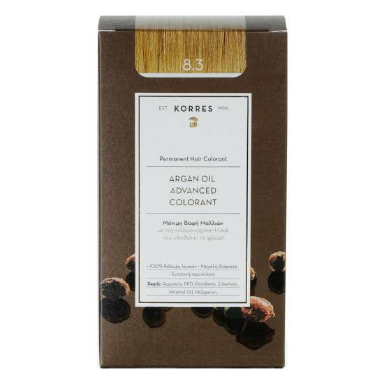 KORRES KORRES Argan Oil Advanced Colorant 8.3 Ξανθό Ανοιχτό Χρυσό/Μελί 50ml