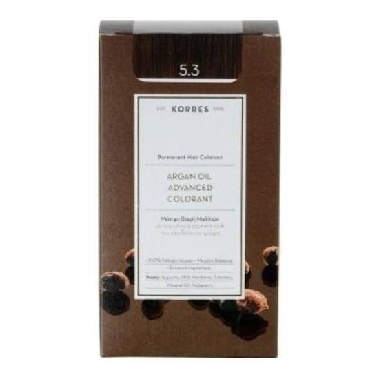 KORRES KORRES Argan Oil Advanced Colorant 5.3 Καστανό Ανοιχτό Χρυσό Μελί 50ml