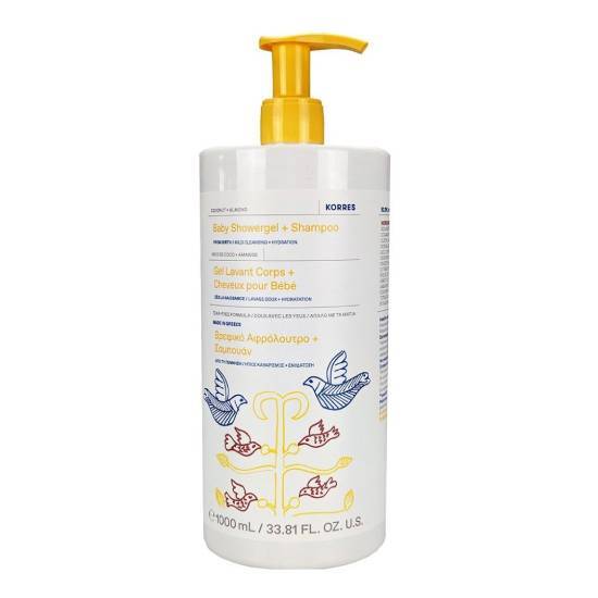 KORRES KORRES Baby Showergel & Shampoo Coconut & Almond 1000ml