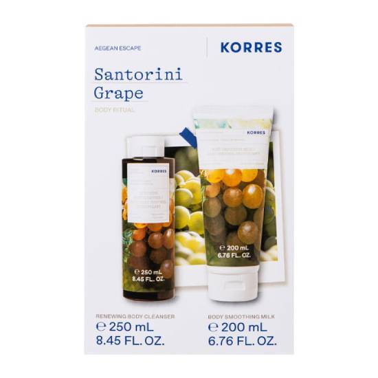 KORRES KORRES Santorini Grape Body Ritual Αφρόλουτρο Αμπέλι Σαντορίνης 250ml & Γαλάκτωμα Σώματος Αμπέλι Σαντορίνης 200ml