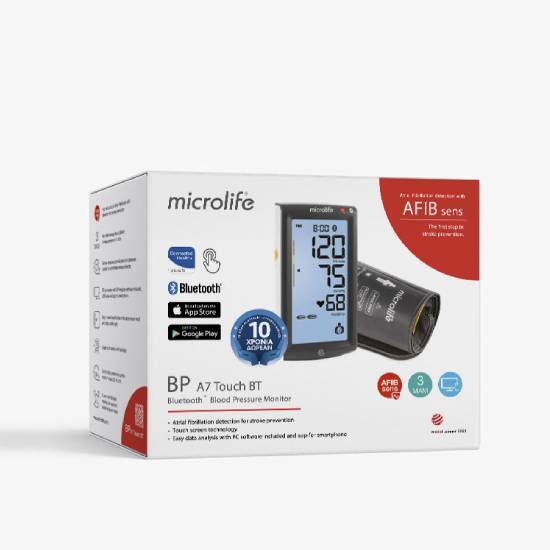MICROLIFE MICROLIFE BP A7 Touch BT AFIB Ψηφιακό Πιεσόμετρο Μπράτσου 1 τεμάχιο