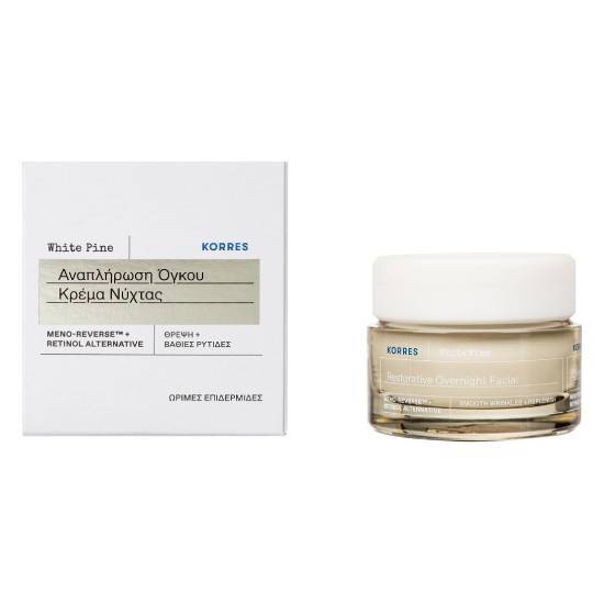 KORRES KORRES White Pine Restorative Overnight Facial Κρέμα Νύχτας 40ml