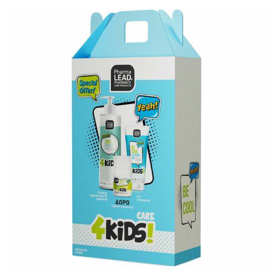 PHARMALEAD PHARMALEAD 4Kids Boy Bubble Fun 2 Σε 1 Σαμπουάν & Αφρόλουτρο 500ml & Silky Hair Conditioner 150ml & Hurry Up Roll-on 50ml