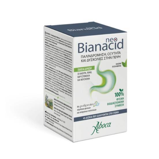 ABOCA ABOCA Neo Bianacid Lemon Flavor 45 διασπειρόμενα δισκία
