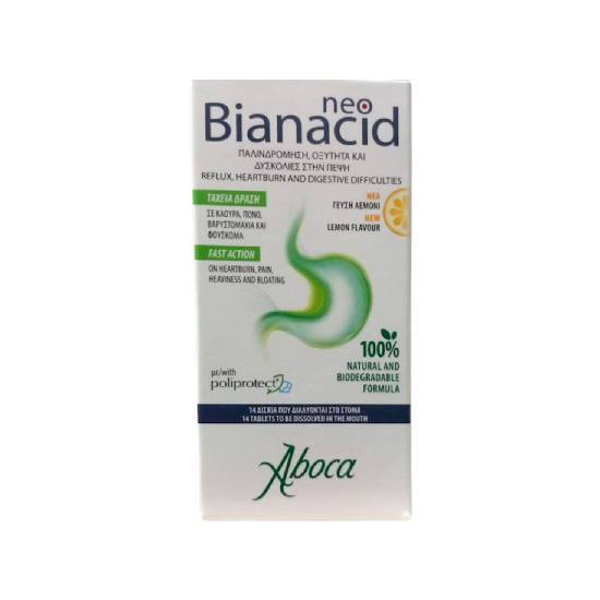 ABOCA ABOCA Neo Bianacid Lemon Flavor 14 δισκία