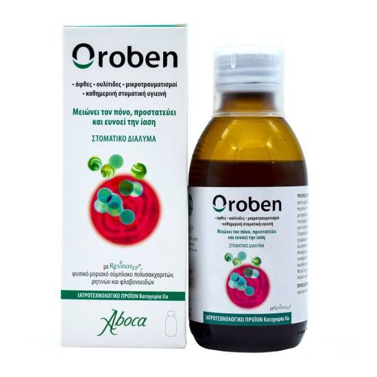 ABOCA ABOCA Oroben για Προστασία & Ανακούφιση από Άφθες & Ουλίτιδα 150ml
