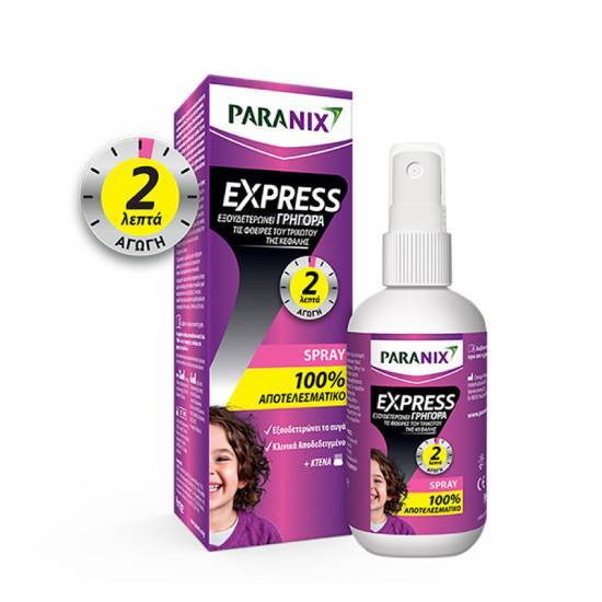 PARANIX PARANIX Express Αντιφθειρικό Σπρέϋ & & Αντιφθερικό Χτενάκι 1 τεμάχιο