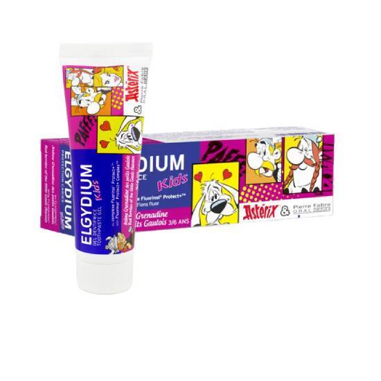 ELGYDIUM ELGYDIUM Kids Asterix Red Berries Οδοντόκρεμα για παιδιά 3-6 ετών 1000ppm 50ml