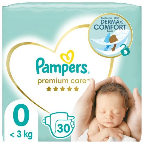 PAMPERS PAMPERS Premium Care No0 1-2,5kg 30 Τεμάχια