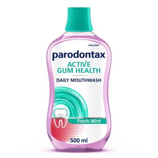GLAXO SMITH KLINE PARODONTAX Active Gum Health Mouthwash Fresh Mint Στοματικό Διάλυμα 500ml