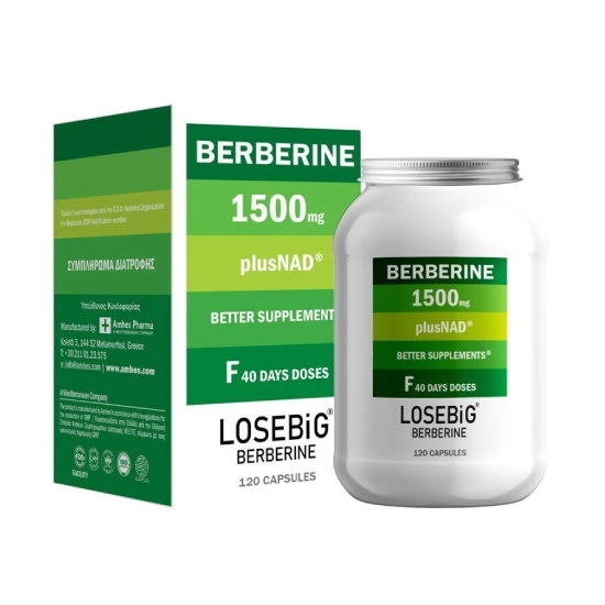 EIFRON Losebig Berberine 1500mg plus NAD 120 Κάψουλες