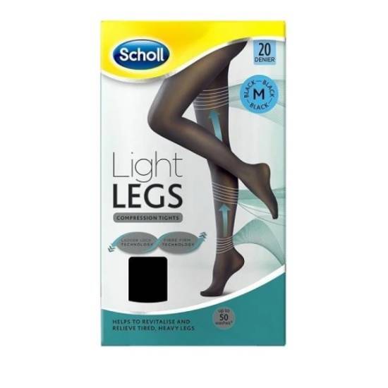 SCHOLL FOOT CARE SCHOLL Light Legs Καλσόν 20Den Μαύρο Medium 1 Τεμάχιο