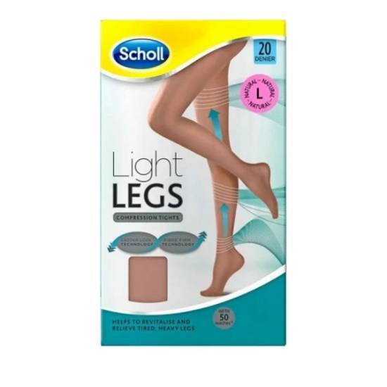 SCHOLL FOOT CARE SCHOLL Light Legs Καλσόν 20Den Μπεζ Χρώμα Large 1 Τεμάχιο