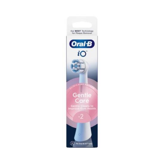 ORAL-B ORAL-B iO Gentle Care Ανταλλακτικές Κεφαλές Ηλεκτρικής Οδοντόβουρτσας 2 Τεμάχια