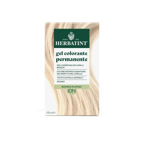 ANTICA ERBORISTERIA S.p.A HERBATINT Permanent Gel Βαφή Μαλλιών Χωρίς Αμμωνία 10N Ξανθό Πλατινέ 170ml