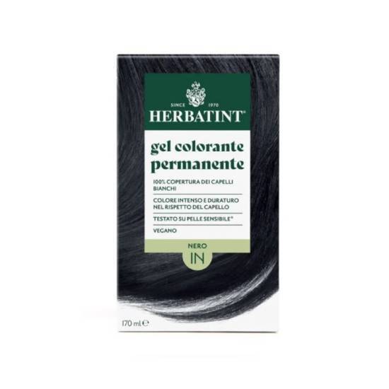 ANTICA ERBORISTERIA S.p.A HERBATINT Permanent Gel Βαφή Μαλλιών Χωρίς Αμμωνία 1N Φυσικό Μαύρο 170ml