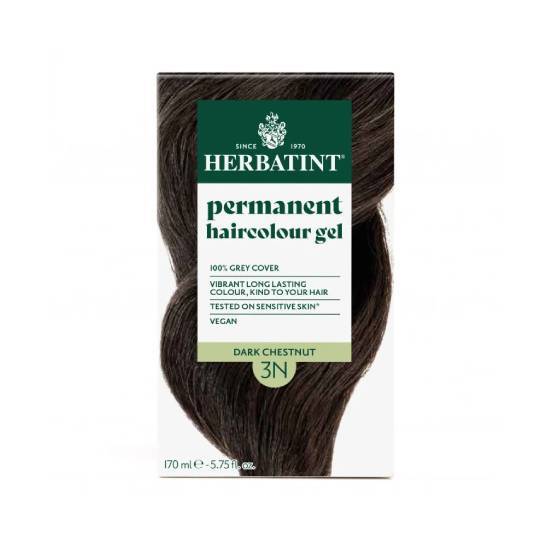 ANTICA ERBORISTERIA S.p.A HERBATINT Permanent Gel Βαφή Μαλλιών Χωρίς Αμμωνία 3N Καστανό Σκούρο 170ml