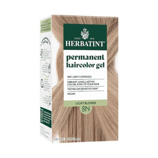 ANTICA ERBORISTERIA S.p.A HERBATINT Permanent Gel Βαφή Μαλλιών Χωρίς Αμμωνία 8N Ξανθό Ανοικτό 170ml