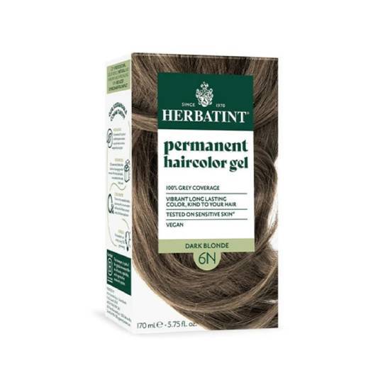 ANTICA ERBORISTERIA S.p.A HERBATINT Permanent Gel Βαφή Μαλλιών Χωρίς Αμμωνία 6N Ξανθό Σκούρο 170ml