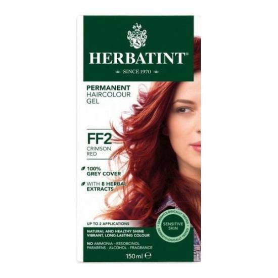 ANTICA ERBORISTERIA S.p.A HERBATINT Permanent Gel Βαφή Μαλλιών Χωρίς Αμμωνία FF2 Βαθύ Κόκκινο 150ml