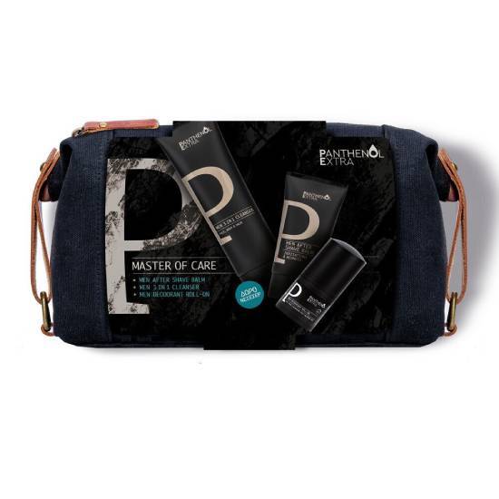 PANTHENOL PANTHENOL Master of Care After Shave Balm 75ml & 3 in1 Cleanser Face Body Hair 200ml & Deodorant Roll-on 50ml & Δώρο Νεσεσέρ