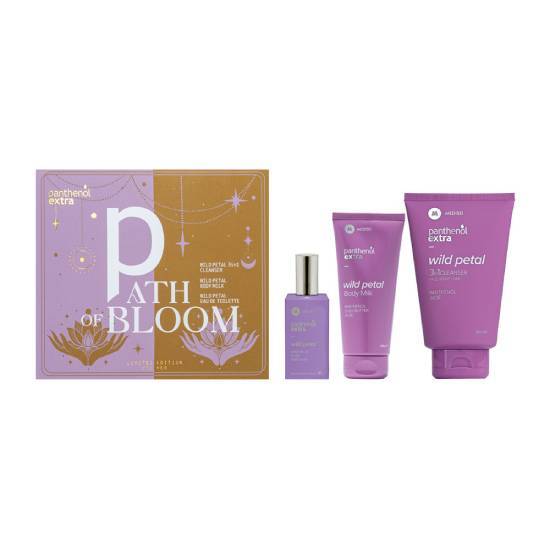 PANTHENOL PANTHENOL Path of Bloom Wild Petal 3in1 Cleanser 200ml & Wild Petal Body Milk 100ml & Wild Petal Eau De Toilette 50ml