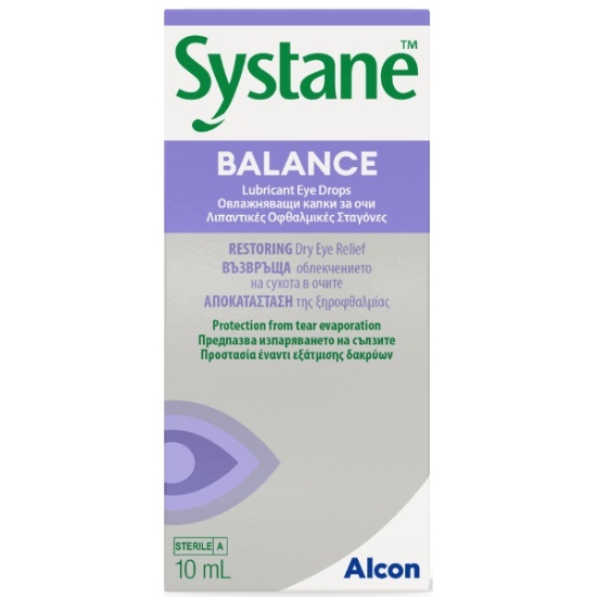 ALCON SYSTANE Balance Eye Drops Λιπαντικές Οφθαλμικές Σταγόνες 10ml