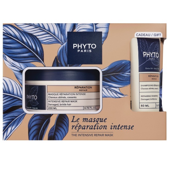 PHYTO PHYTO Intensive Repair Mask Μάσκα Ενταντικής Επανόρθωσης 200ml & Repairing Shampoo Σαμπουάν Για Επανόρθωση 50ml