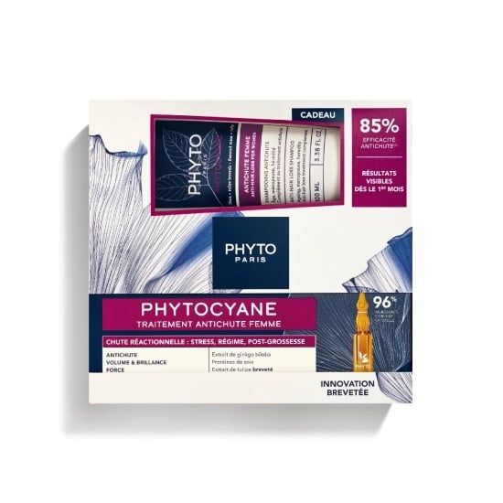 PHYTO PHYTO Phytocyane Anti-Hair Loss Treatment Γυναικεία Θεραπεία Τριχόπτωσης 12amp x 5ml & Anti-Hair Loss Shampoo Σαμπουάν Κατά Της Τριχόπτωσης 100ml