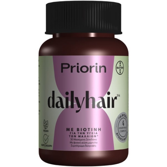PRIORIN PRIORIN Dailyhair Με Βιοτίνη 30 Ζελεδάκια