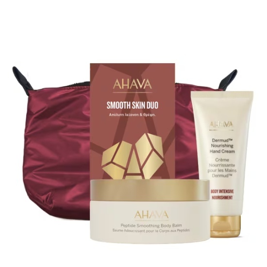AHAVA AHAVA X-Mas Smooth Skin Duo Ενυδατική Κρέμα Με Αντιρυτιδικό Πεπτίδιο 220ml & Κρέμα Θρέψης Χεριών 100ml