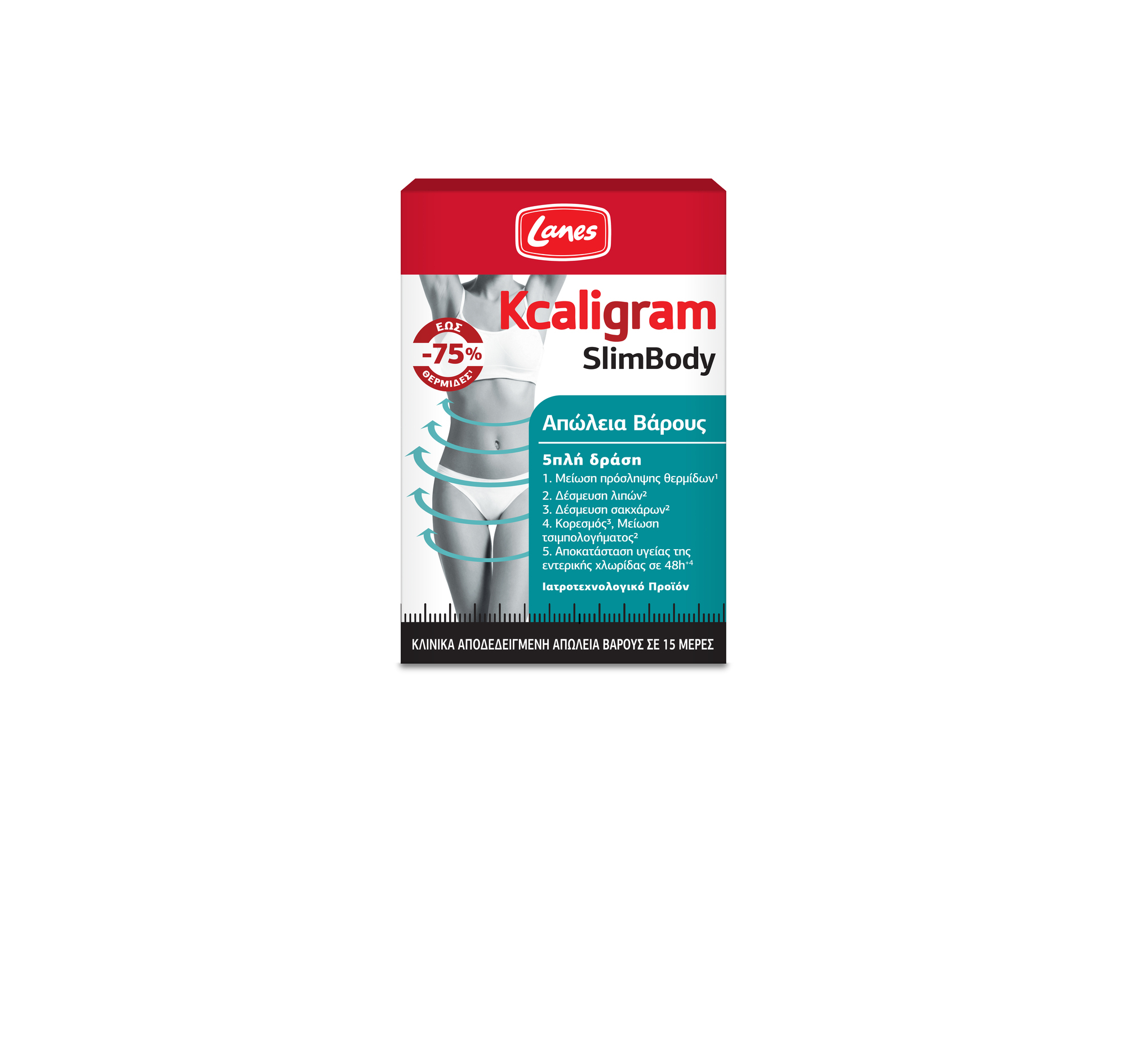 LANES LANES Kcaligram SlimBody για Απώλεια Βάρους 60 Caps