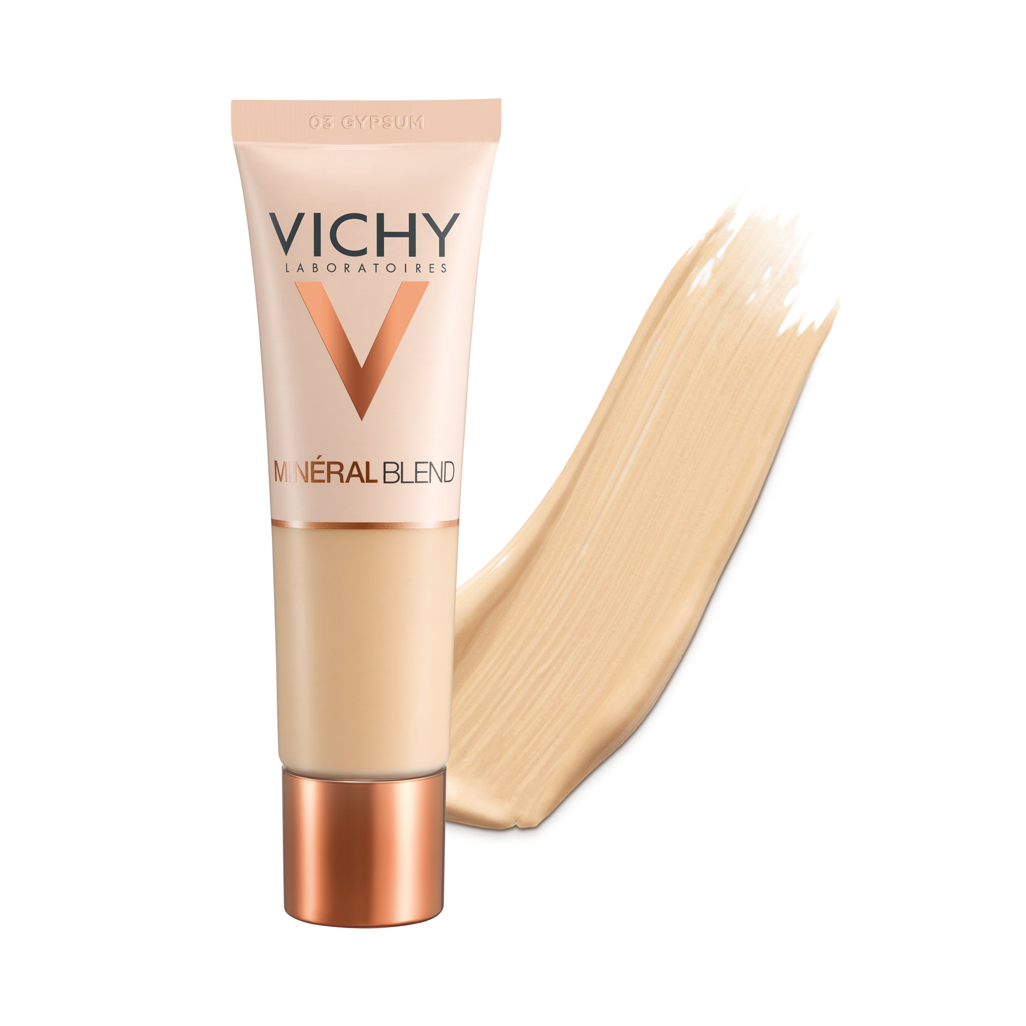 VICHY MINERALBLEND MAKE UP Ενυδατικό Foundation για Λαμπερή Επιδερμίδα 03 Gypsum 30ml
