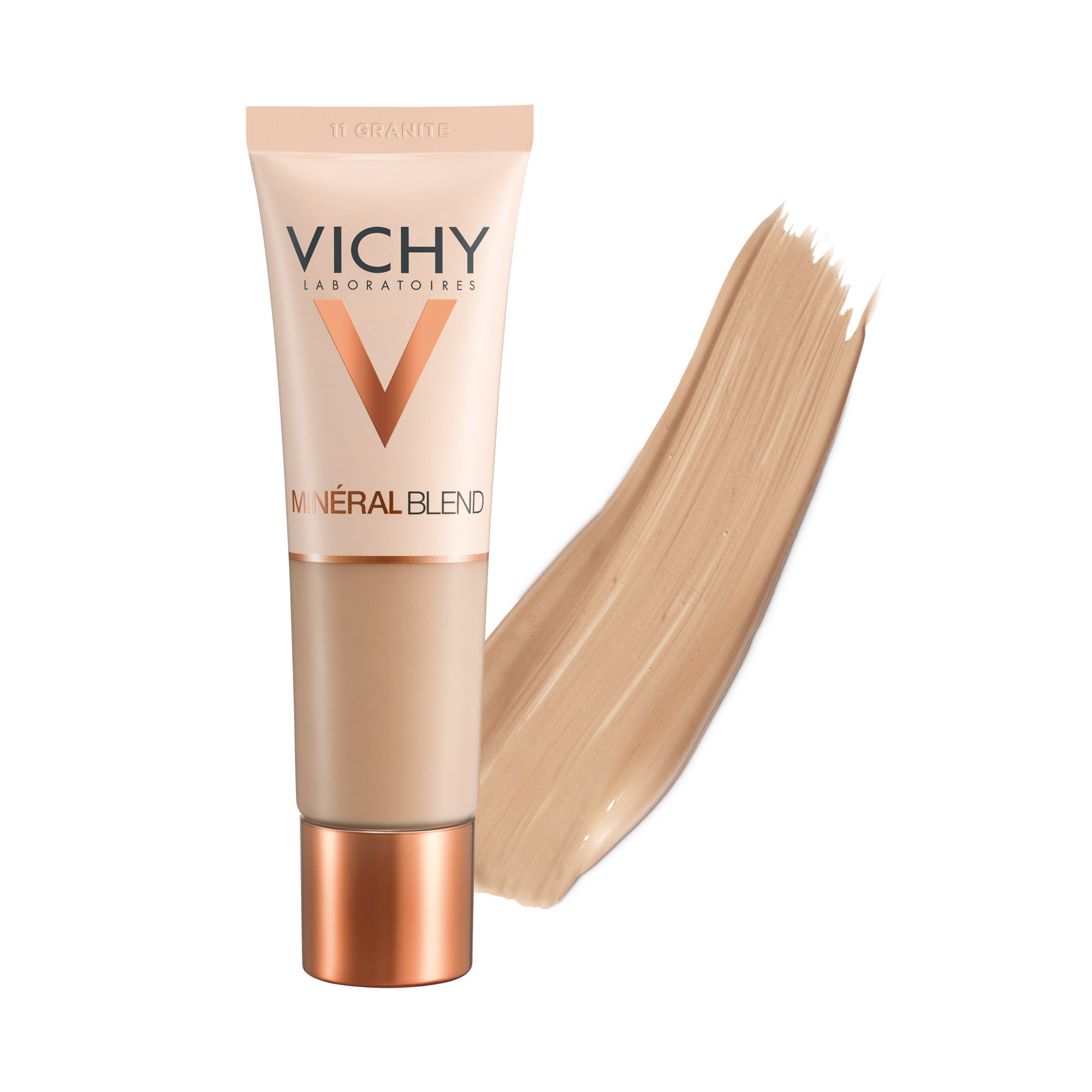 VICHY MINERALBLEND MAKE UP Ενυδατικό Foundation για Λαμπερή Επιδερμίδα 11 Granite 30ml