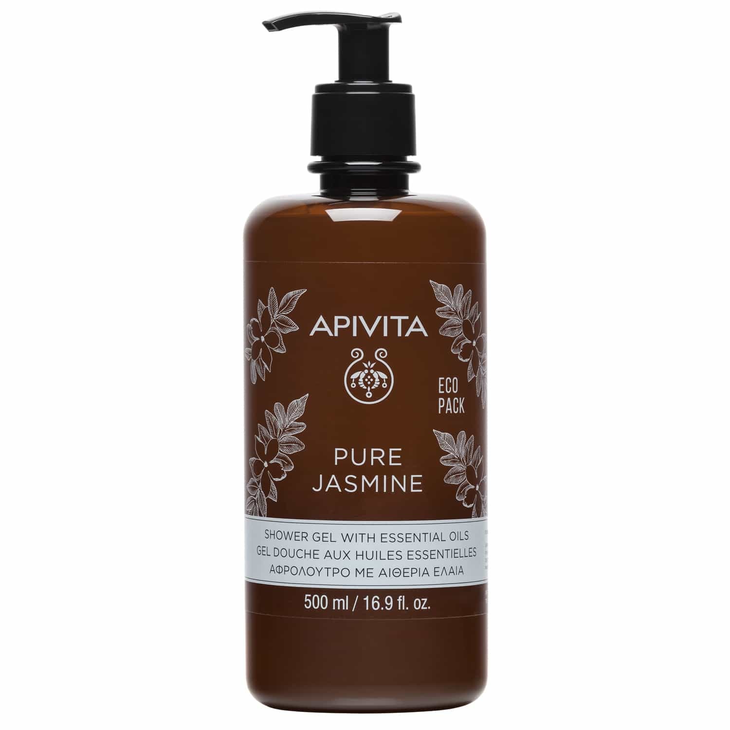 APIVITA Eco Pack Pure Jasmine Αφρόλουτρο με Αιθέρια Έλαια 500ml
