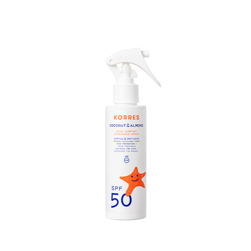 KORRES Παιδικό Αντηλιακό Spray για Πρόσωπο & Σώμα Καρύδα & Αμύγδαλο SPF50 150ml