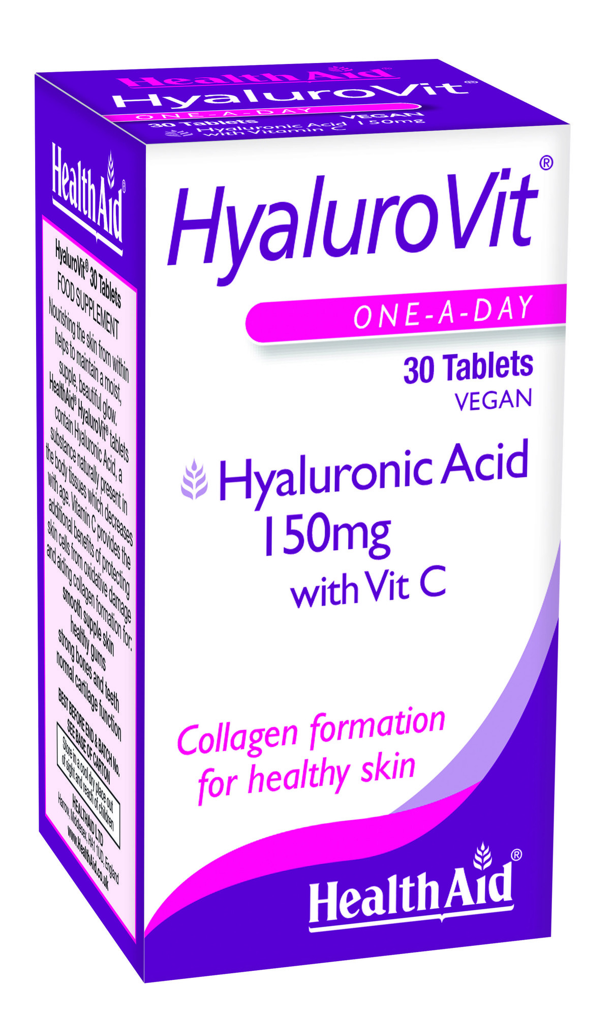 HEALTH AID HEALTH AID HyaluroVit 30 Ταμπλέτες