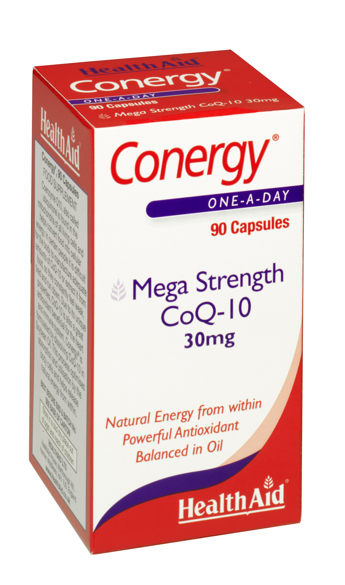 HEALTH AID HEALTH AID Conergy CoQ-10 30mg 90 Ταμπλέτες