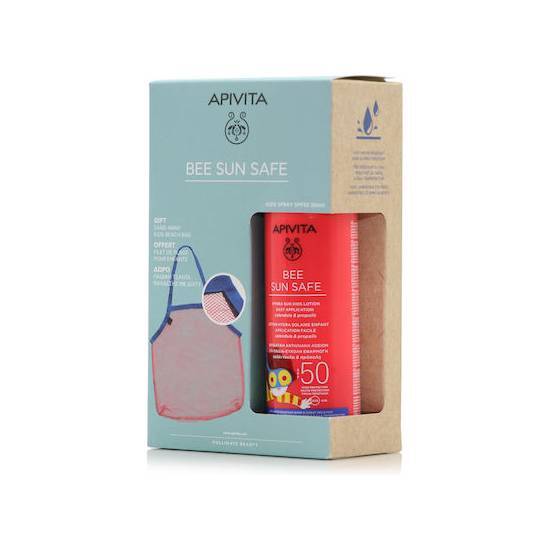 APIVITA ΠΑΙΔΙΚΗ ΕΝΥΔΑΤΙΚΗ ΑΝΤΗΛΙΑΚΗ ΛΟΣΙΟΝ SPF50 200ML & ΠΑΙΔIΚΗ ΤΣΑΝΤΑ ΘΑΛΑΣΣΗΣ ΜΕ ΔΙΧΤΥ