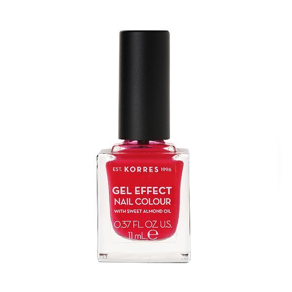 Korres Gel Effect Nail Colour 19 Watermelon 11ml - Βερνίκι Νυχιών Απόλυτης Λάμψης και Διάρκειας Με Αμυγδαλέλαιο #