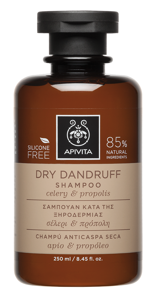 Apivita Dry Dandruff Shampoo Celery και Propolis 250ml - Σαμπουάν Κατά της Ξηροδερμίας Με Σέλερι και Πρόπολη