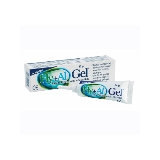 Intermed Hy+Al Gel 30gr - Στοματική Γέλη Επούλωσης Μαλακών Ιστών Στόματος